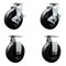 Service Caster Tool Box Caster Wheel Set 6'' Polyolefin Swivel Casters, 4PK TOOL-SCC-20S620-POB-TLB-2-R-2 - alternate 1